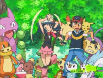 Dawn and Pokemon Team on Make a GIF